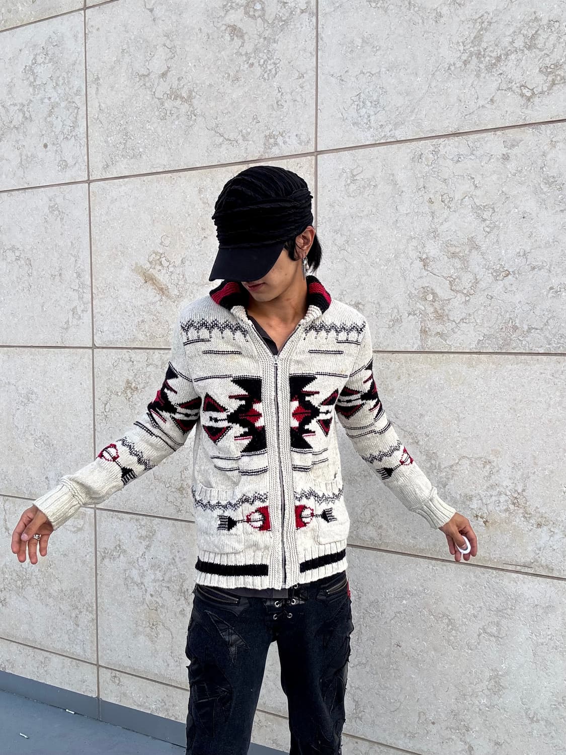 “Vintage” Nordic Cowichan Zip Up 상품이미지1