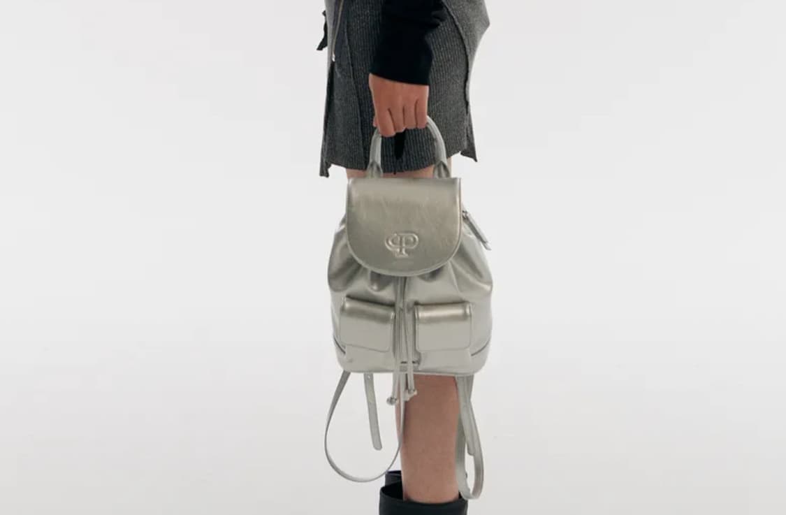 크리스틴프로젝트 실버 미니 백팩 상품이미지3