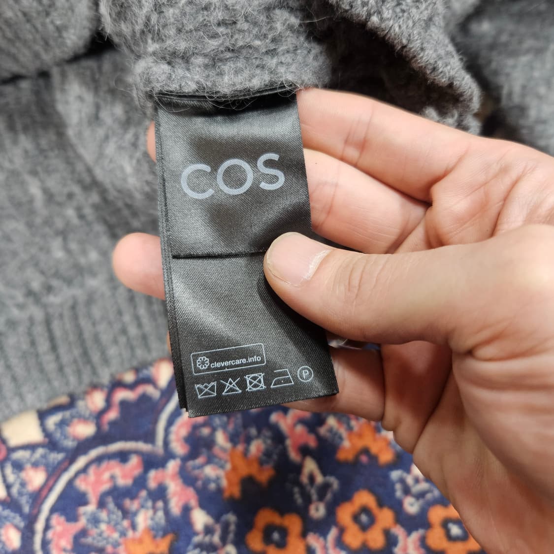 코스(COS) 알파카 혼방 크롭 카라넥 니트 스웨터  상품이미지8