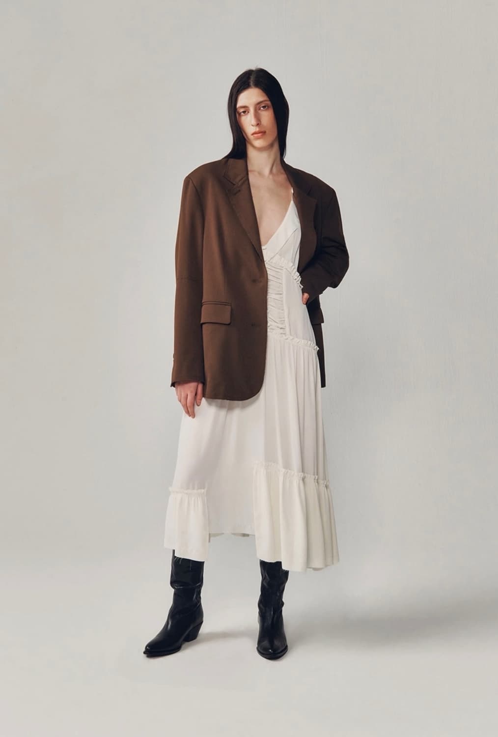 [새상품] 커렌트 Current 뷔스티에 롱원피스 상품이미지4