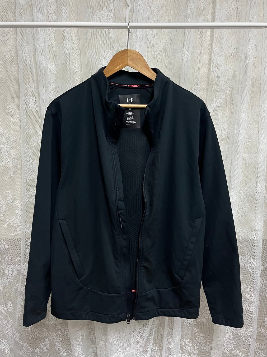 XL) 언더아머 콜드기어 기능성 집업 자켓 블랙 상품이미지3