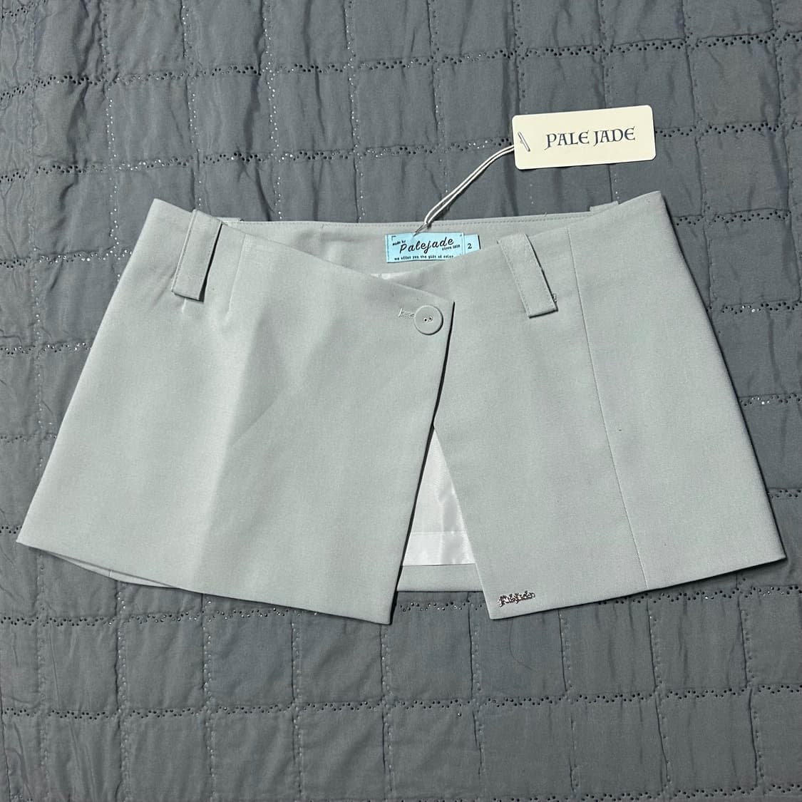 (새상품) 페일제이드 랩 스커트 민트 스카이블루 상품이미지1