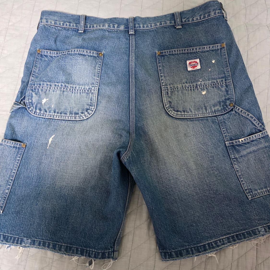 [XL] 세인트미카엘 더블니 데님 쇼츠 상품이미지3