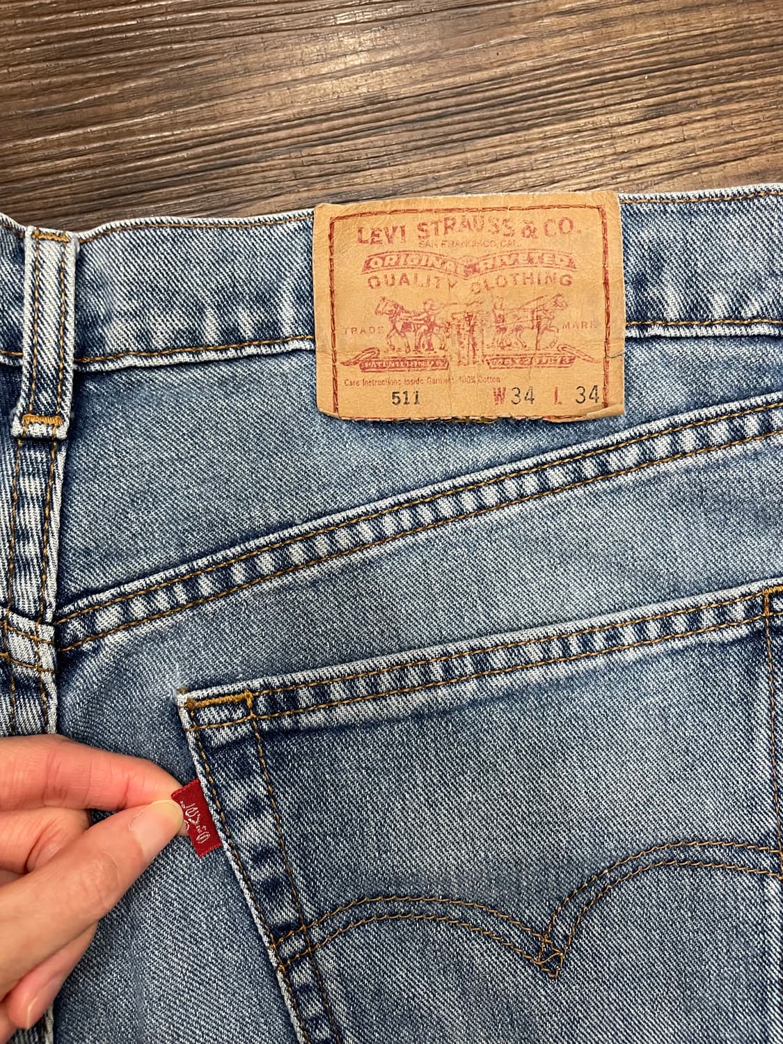 90s 리바이스 일본판 511 데님 팬츠 상품이미지9