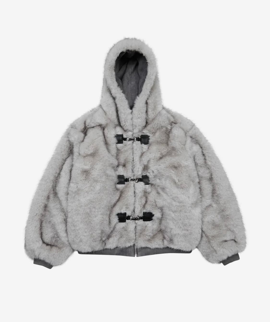 러브이즈트루 EV 리버시블 퍼 후드 그레이 상품이미지3