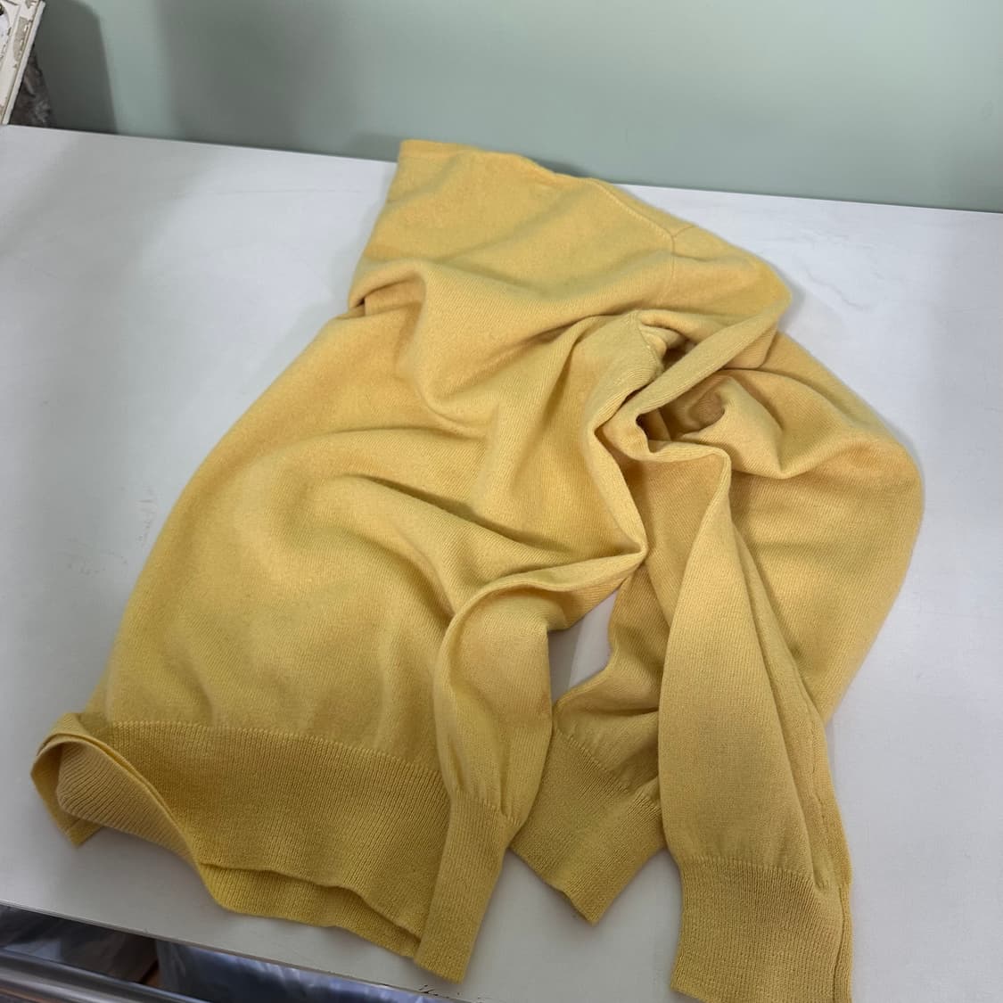 L 폴로 랄프로렌 옐로우 메리노울100% 크루넥니트 상품이미지7