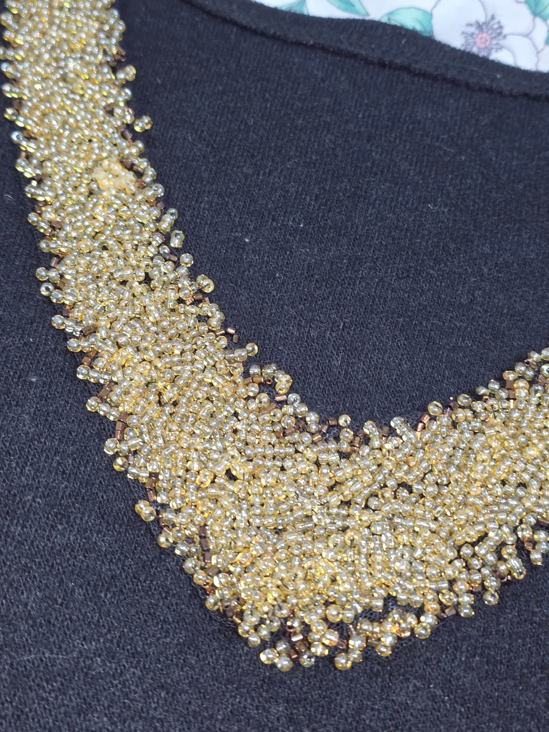 **서비스 빈티지)블랙 골드비즈 슬리브리스 고딕갸루 레이어드원피스 상품이미지2