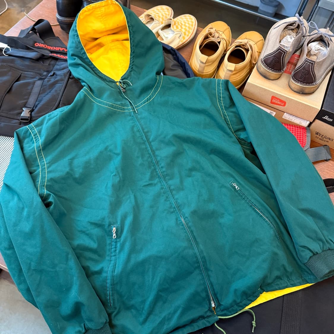 헨리 레어 BY 슈가 케인 서프 레스큐 리버서블 코치 베이스 자켓 상품이미지7