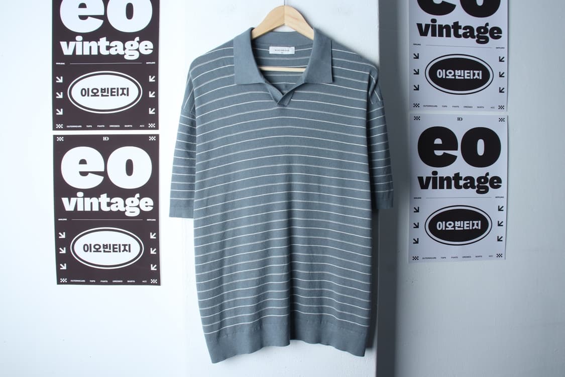(XL-2XL) 마인드브릿지 반팔 카라 티셔츠 빅사이즈 니트-H32946 상품이미지2