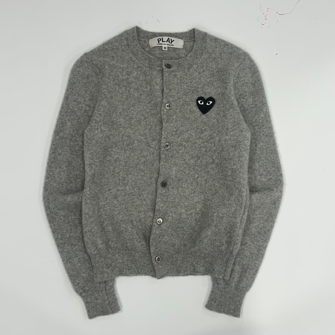 Comme des garcons 꼼데가르송 블랙 와펜 그레이 가디건   상품이미지3