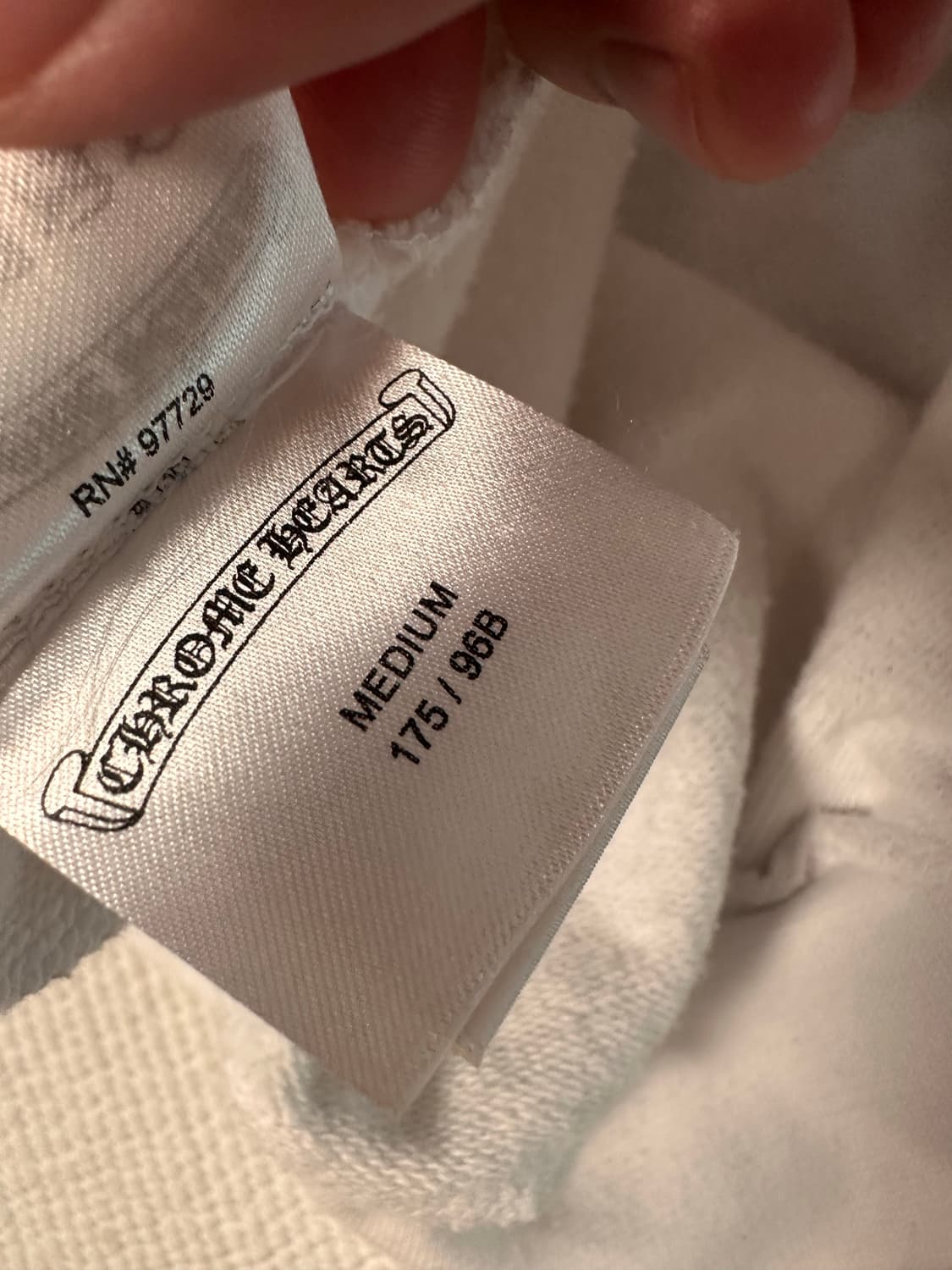 (레어) 크롬하츠 버티컬 플러스 로고 후드집업 화이트 M 상품이미지7