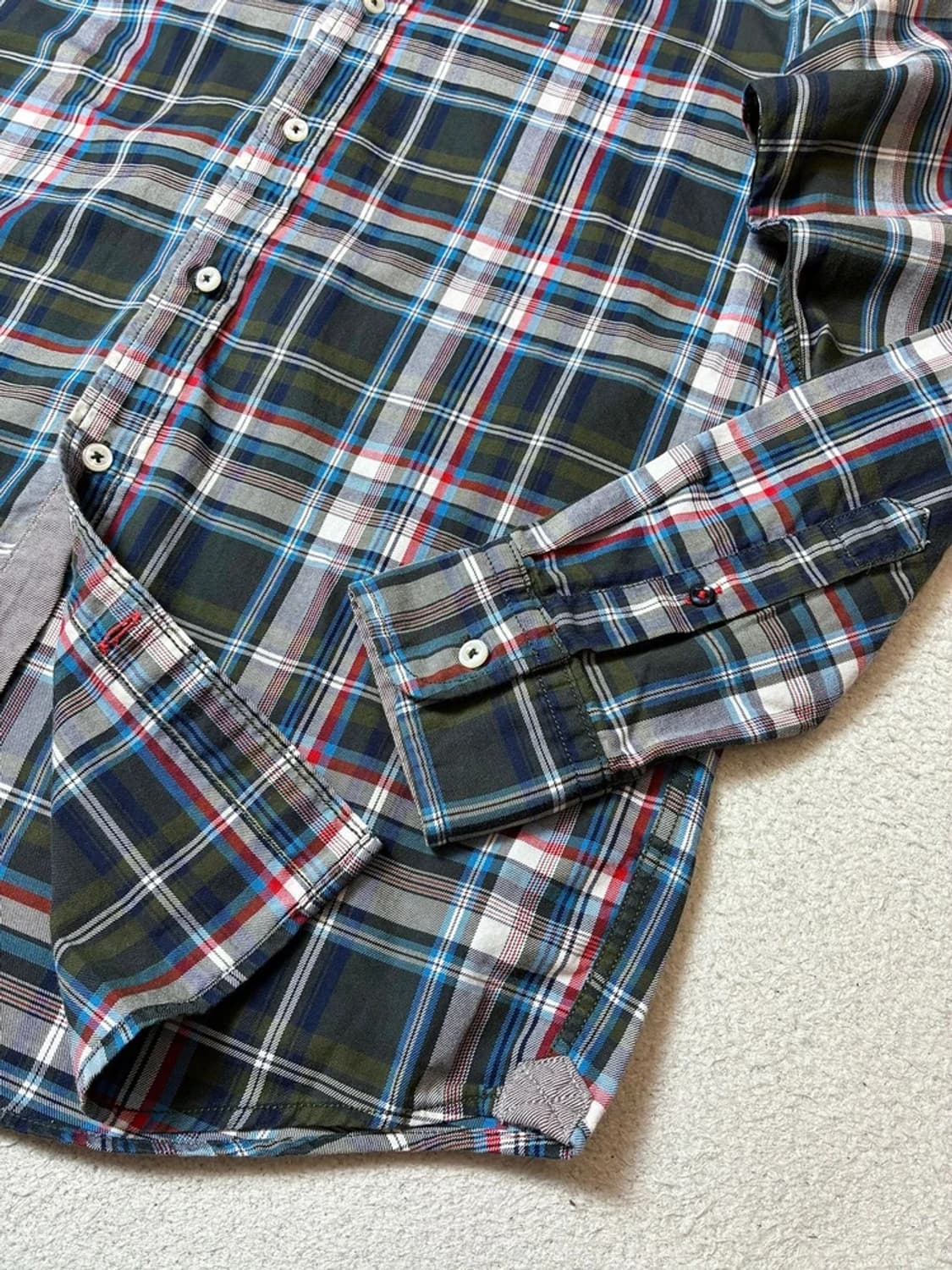 타미힐피거 00's Y2K 컨트리 체크 셔츠 PN8064 상품이미지5