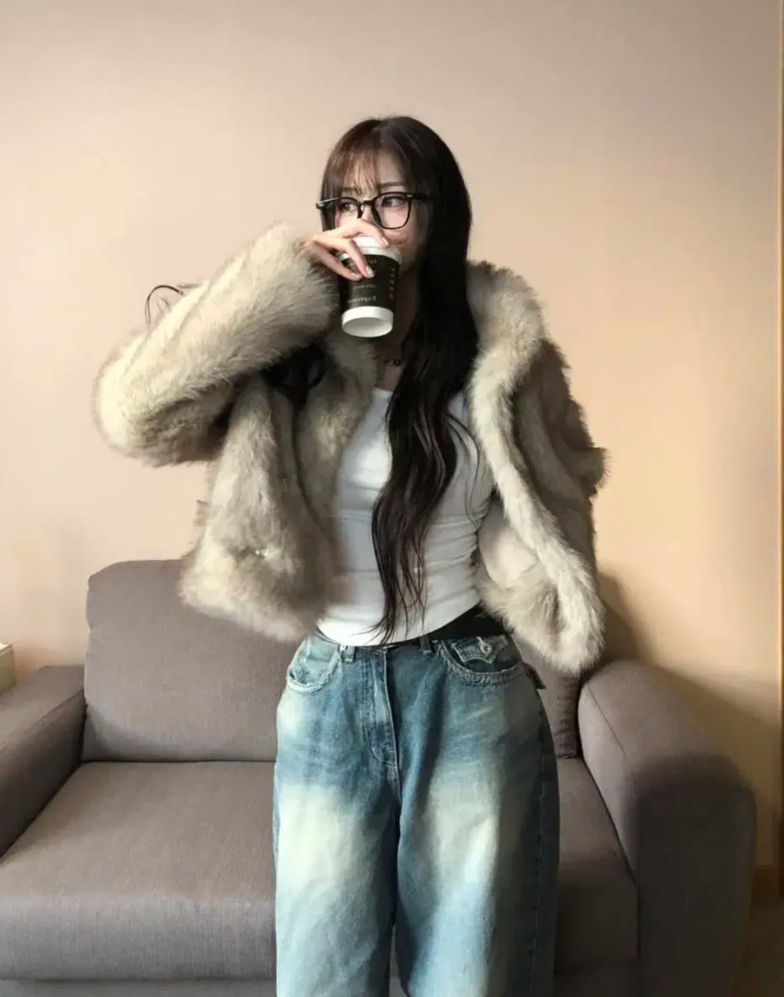 이너뮤트 Fox Fur JK 베이지 폭스 퍼자켓 상품이미지9
