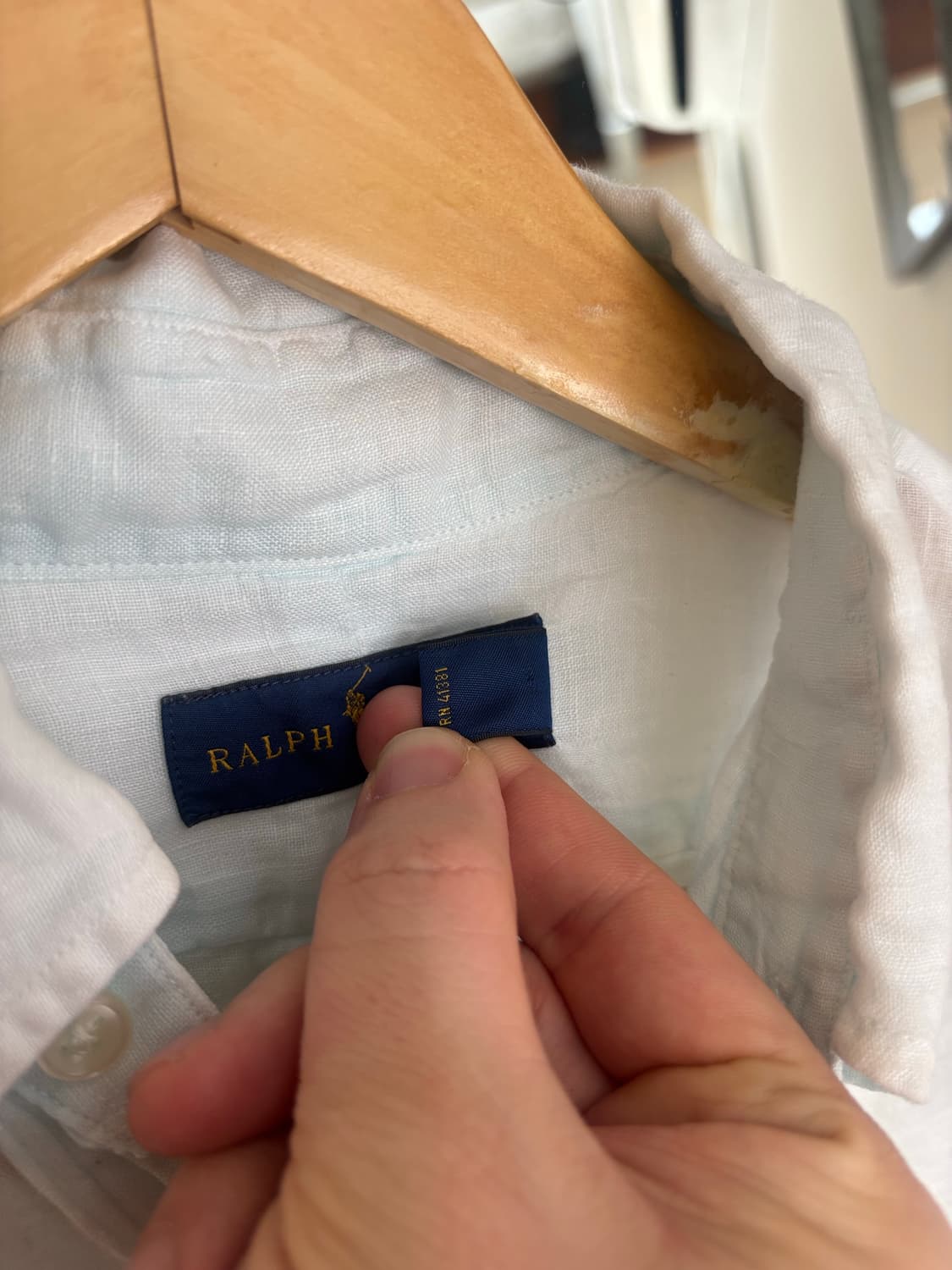 폴로 랄프로렌 그라데이션 린넨 셔츠 상품이미지4