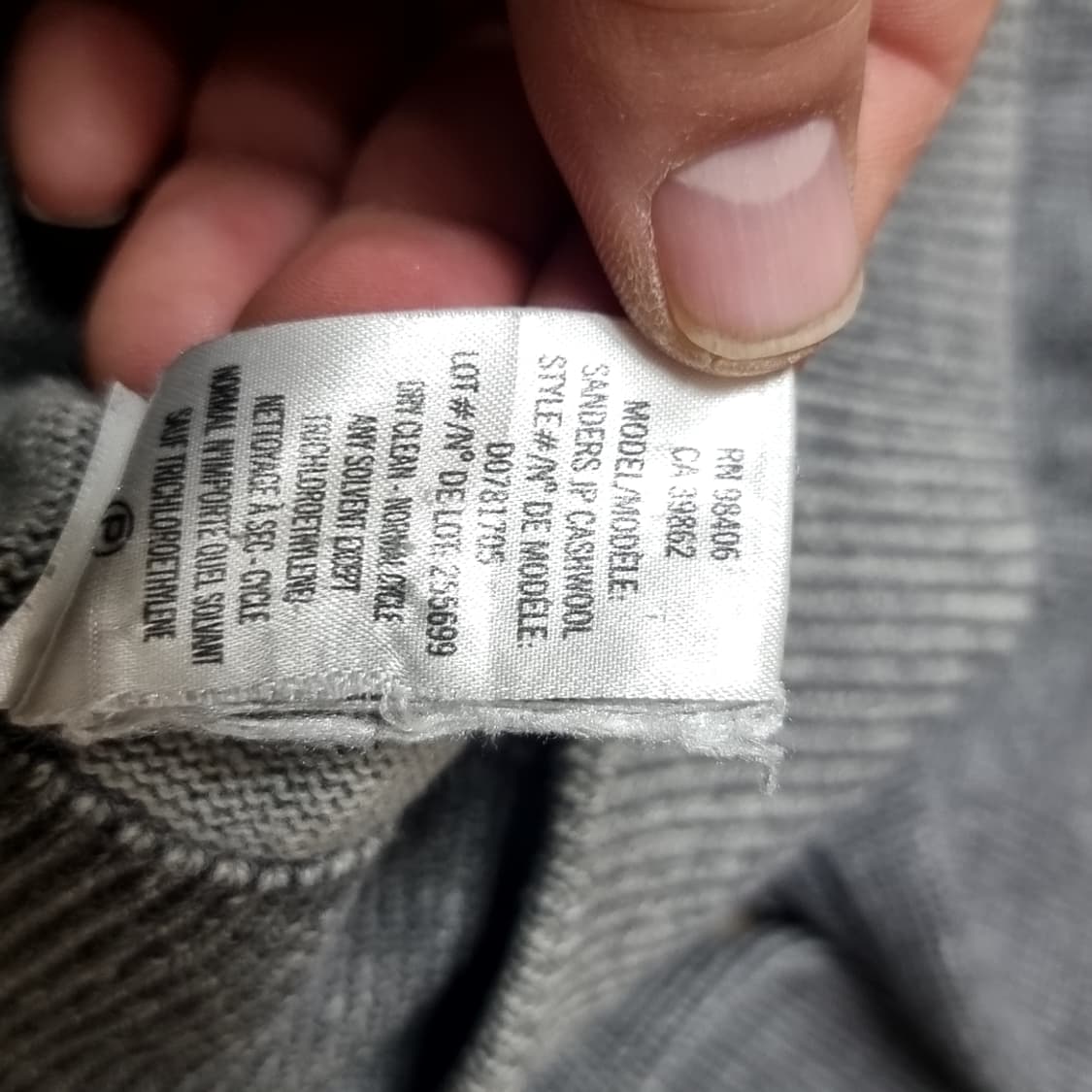 띠어리 그레이 남성 울니트 스웨터(100) 상품이미지4