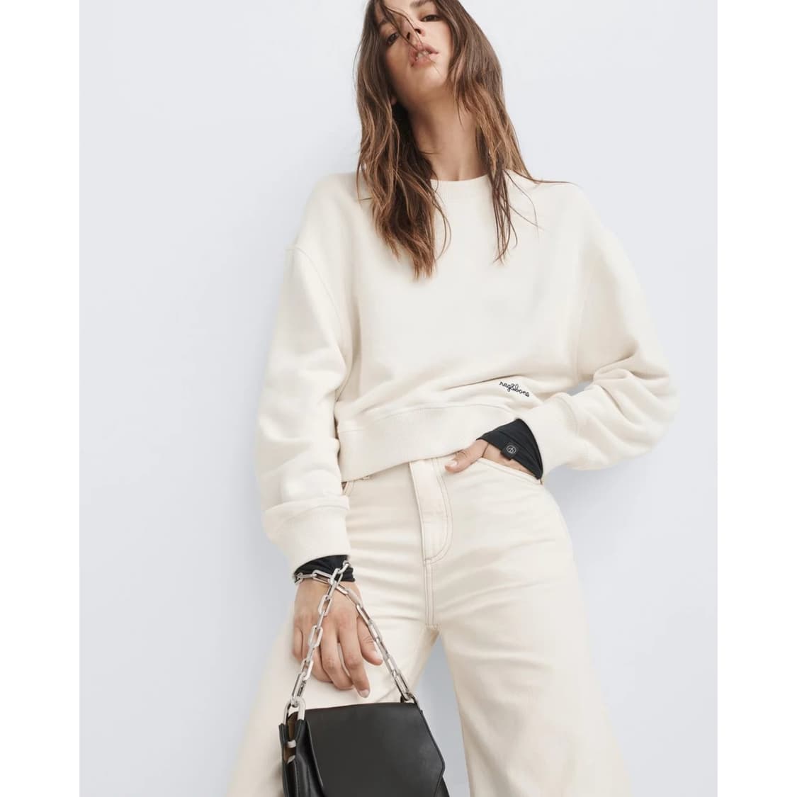 랙앤본 신상 로고 테리 스웨트 셔츠 상품이미지1