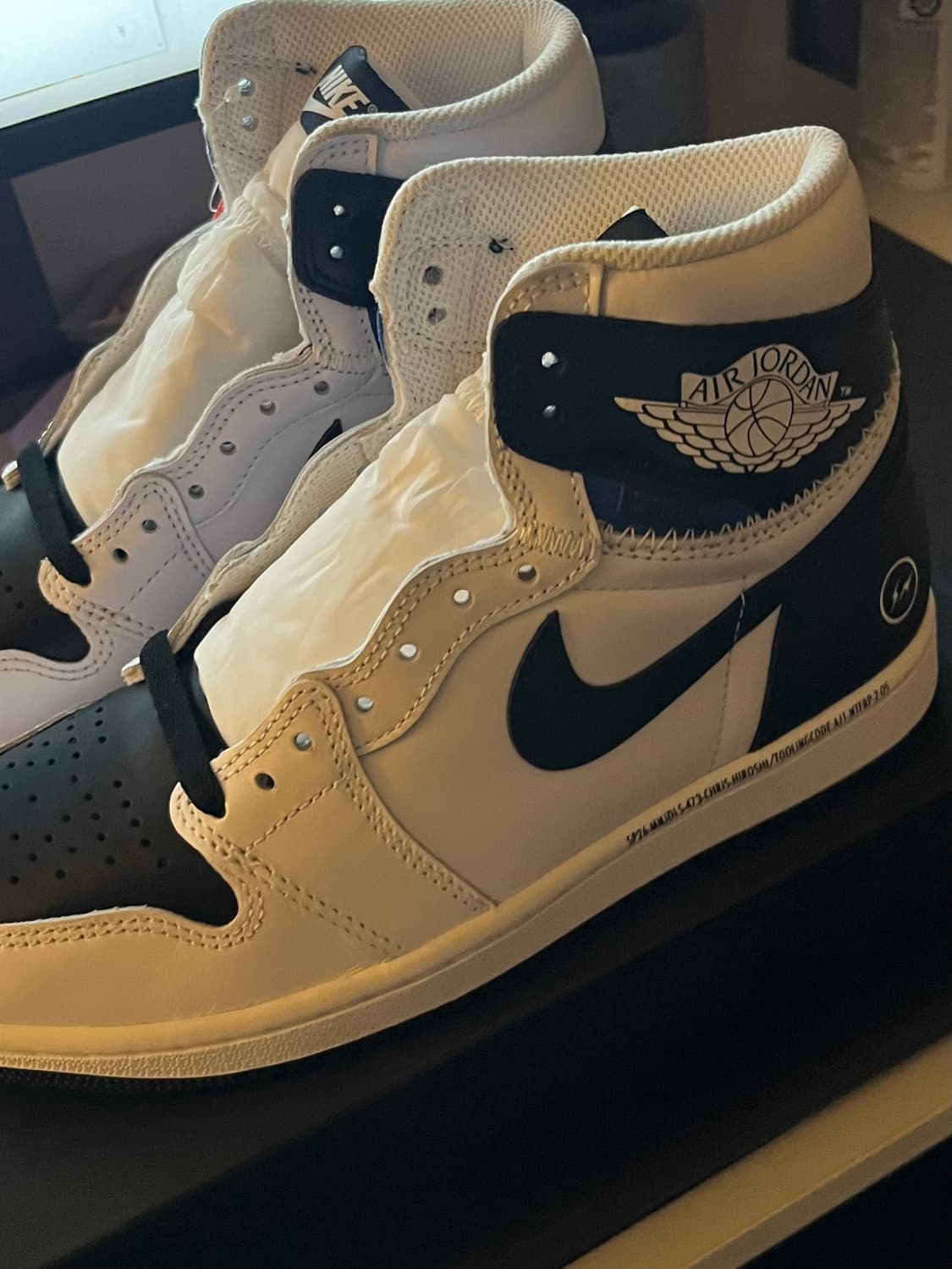 조던 1x 프라그먼트 x 유니온 LA 하이 OG SP 화이트 [250] 상품이미지1