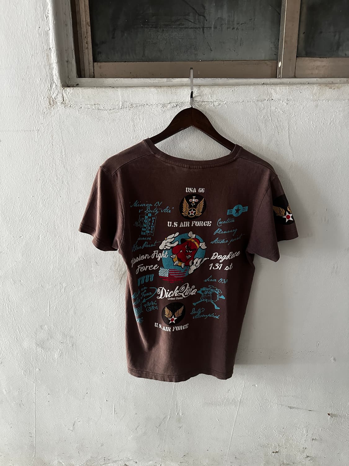 Rough × DickLine U.S. Air Force 그래픽 티셔츠 상품이미지1