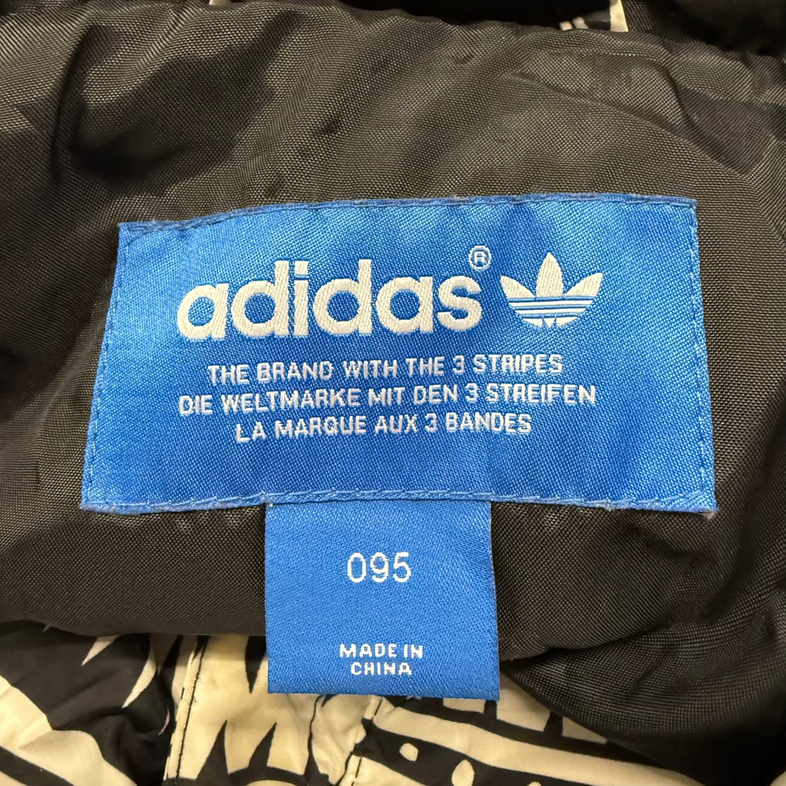 [정품/95] 아디다스 패턴 후드 패딩 조끼 b19 상품이미지4
