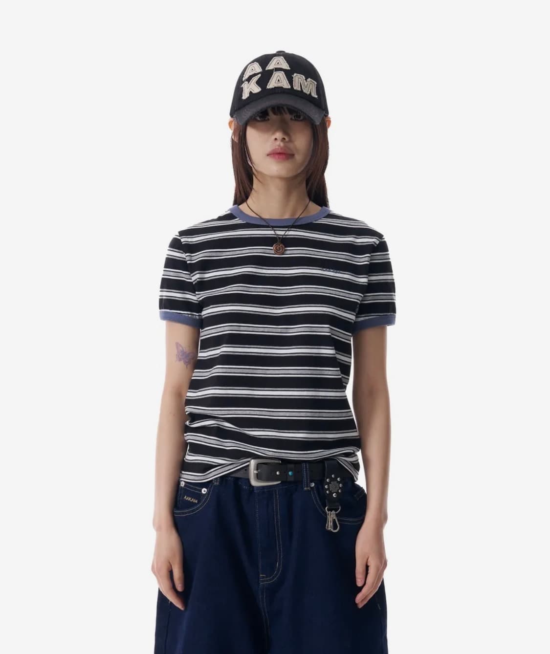 아캄 스트라이프 링거티 상품이미지1