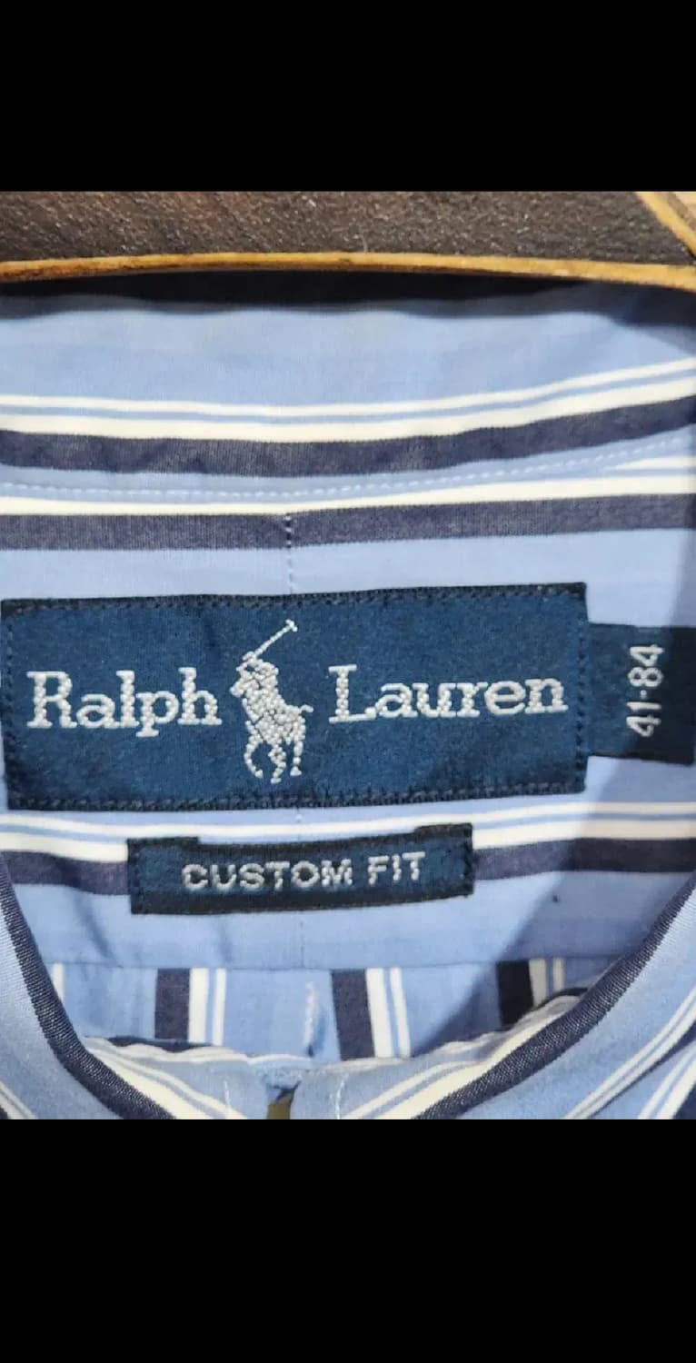 (L) 랄프로렌 폴로 셔츠 스트라이프 로고 남방 캐주얼  상품이미지3