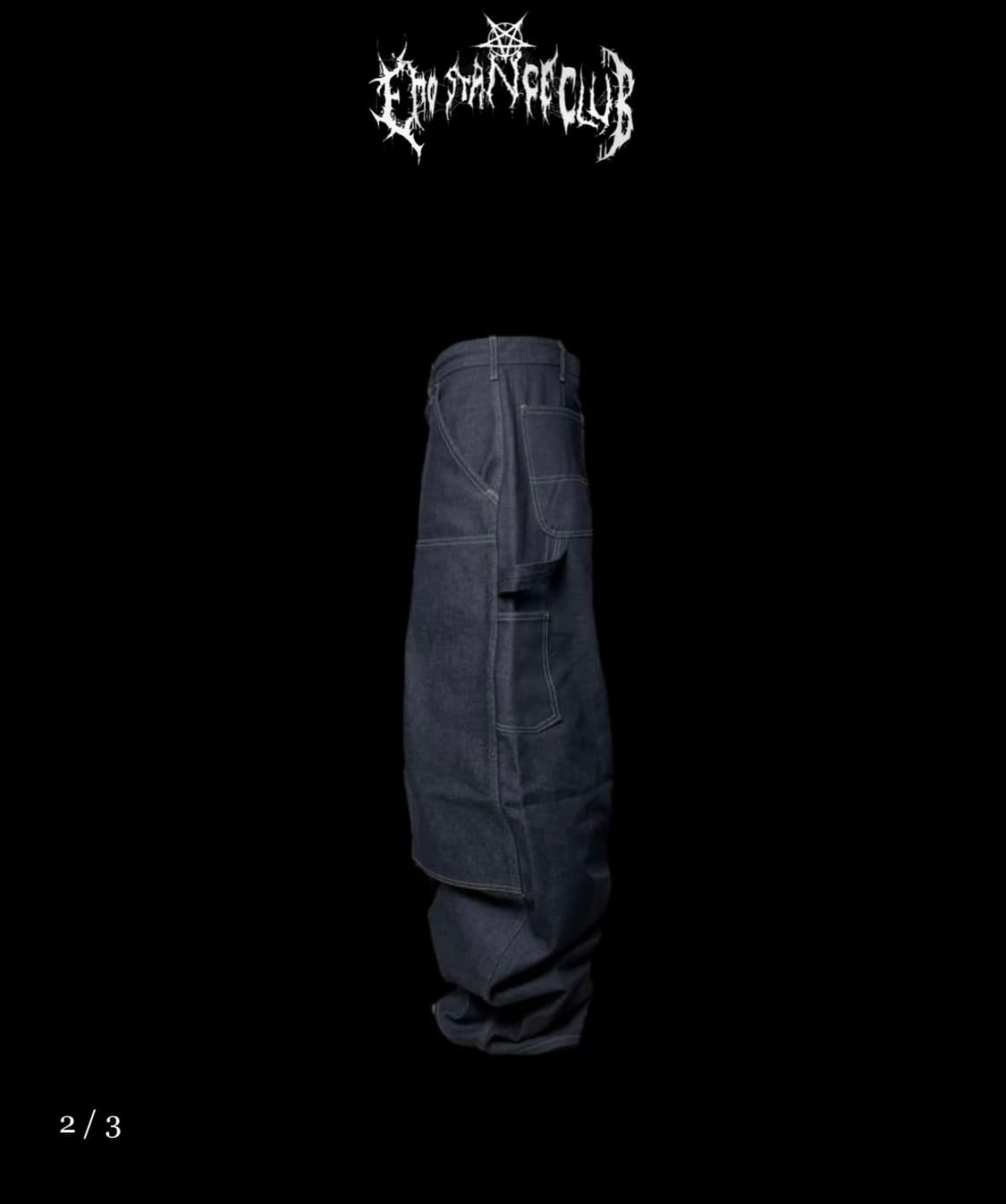 Japanese carpenter wide baggy jeans - De 상품이미지2