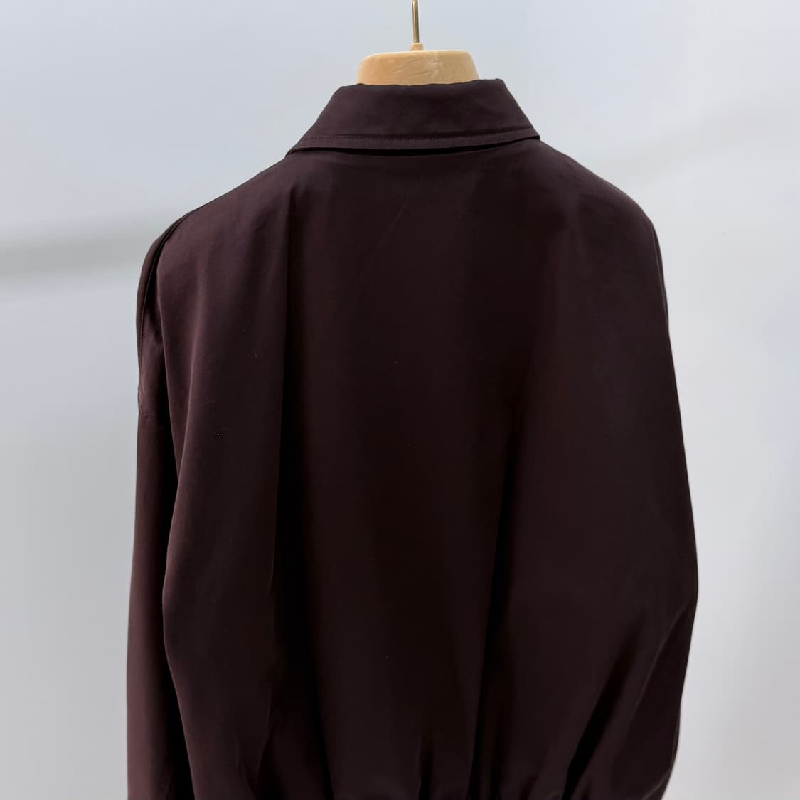 [S+급/40] 미우미우 워시드 개버딘 블루종 자켓 코코아 브라운 상품이미지6