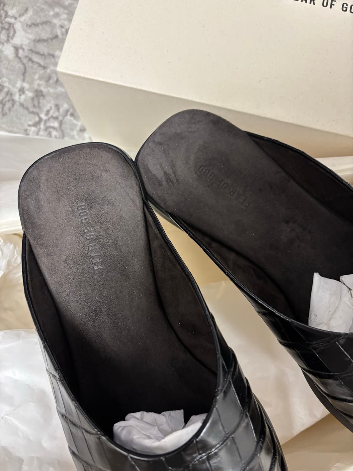 피어오브갓 크로코 레더 뮬 상품이미지3