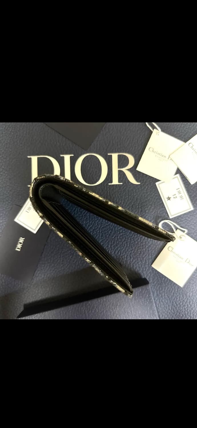 [S+급/크림판] 디올 오블리크 반지갑 베이지 상품이미지5