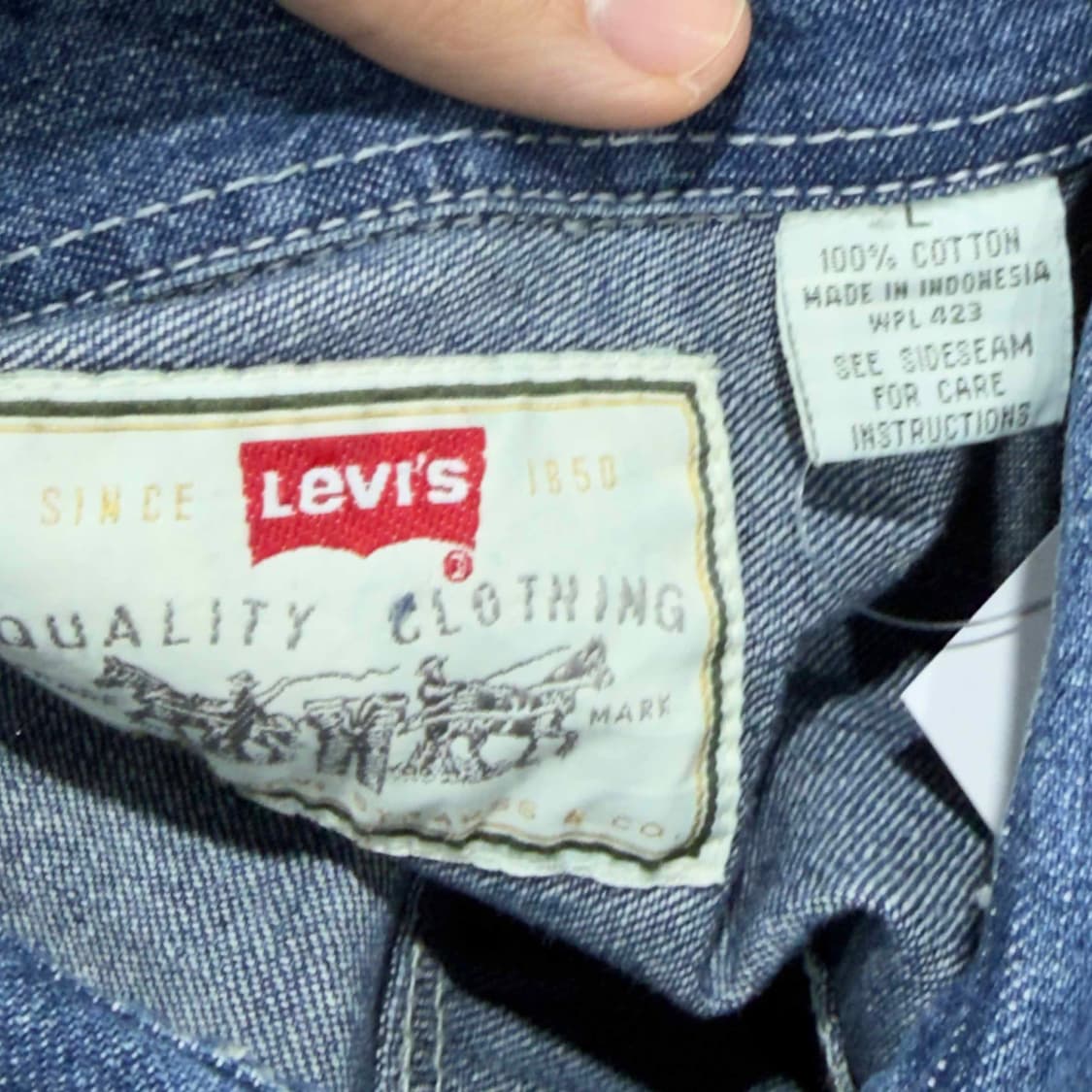 리바이스 데님 긴팔 셔츠 상품이미지4