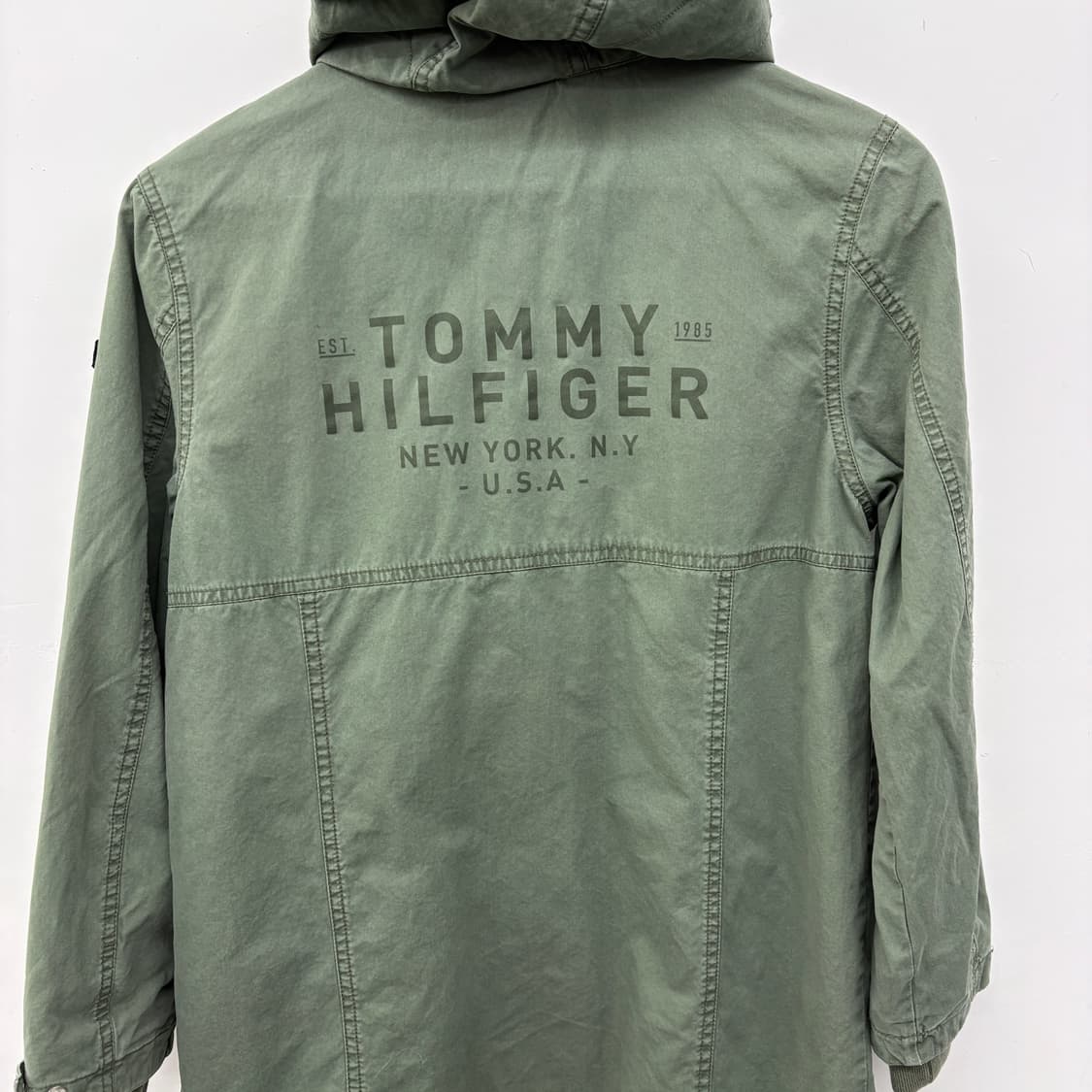 타미힐피거 카키색 후드 야상 점퍼 여성 XS 상품이미지6