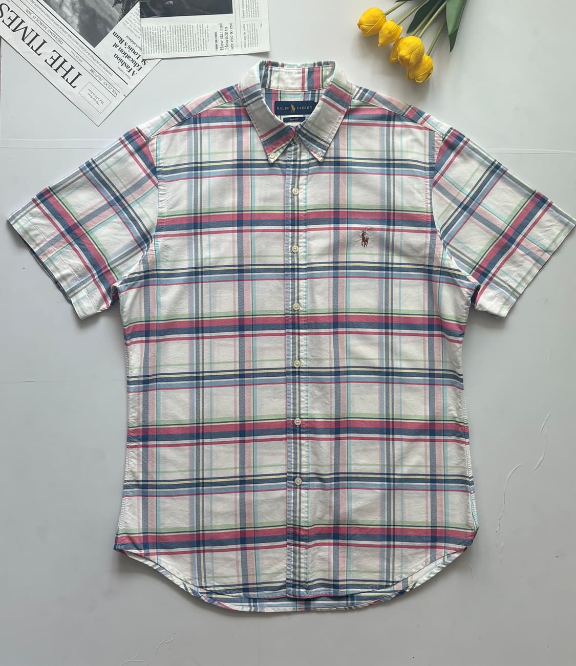Polo 폴로랄프로렌 체크 반팔 셔츠 상품이미지2