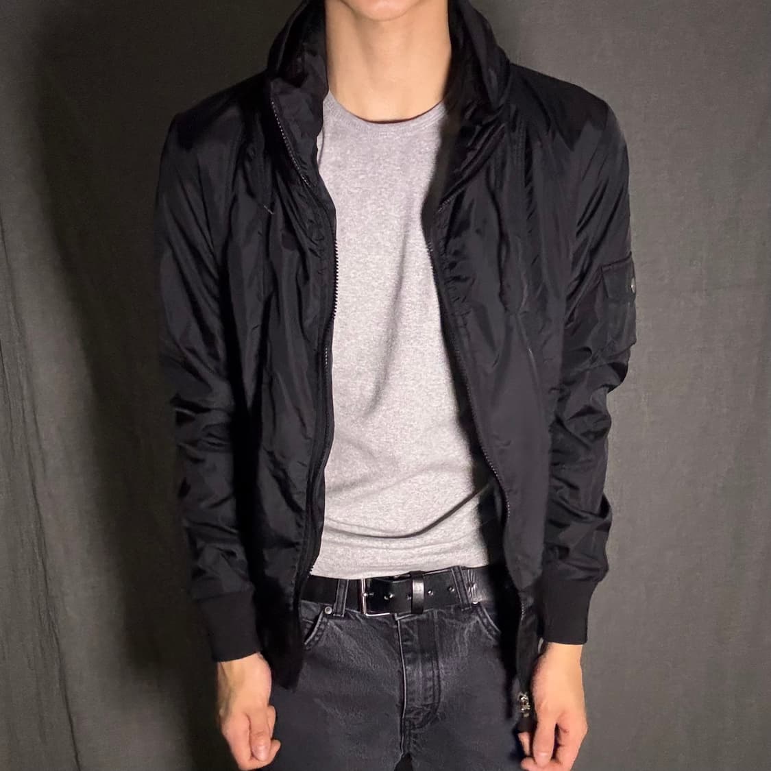 y2k 블랙 바람막이 점퍼 상품이미지3