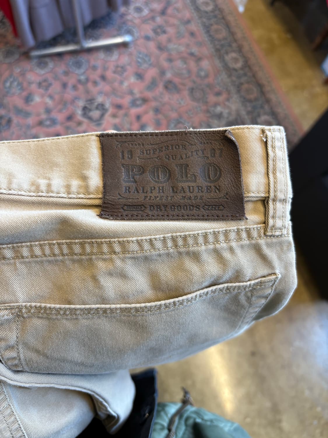 폴로 신형 라벨 가죽 탭 치노 상품이미지6