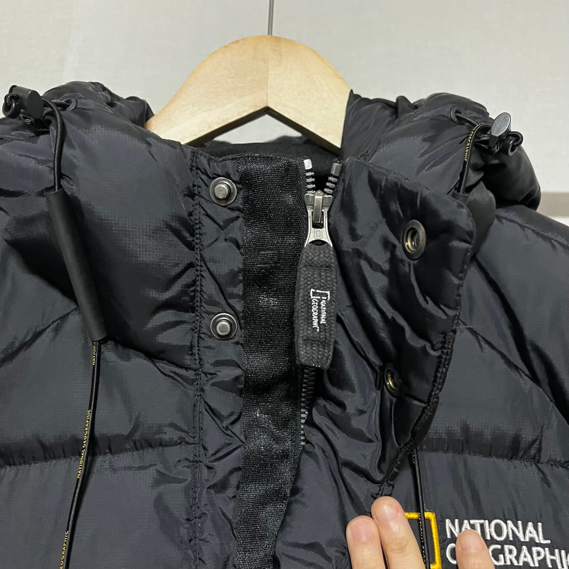 내셔널지오그래픽 블랙 롱패딩 L 상품이미지3
