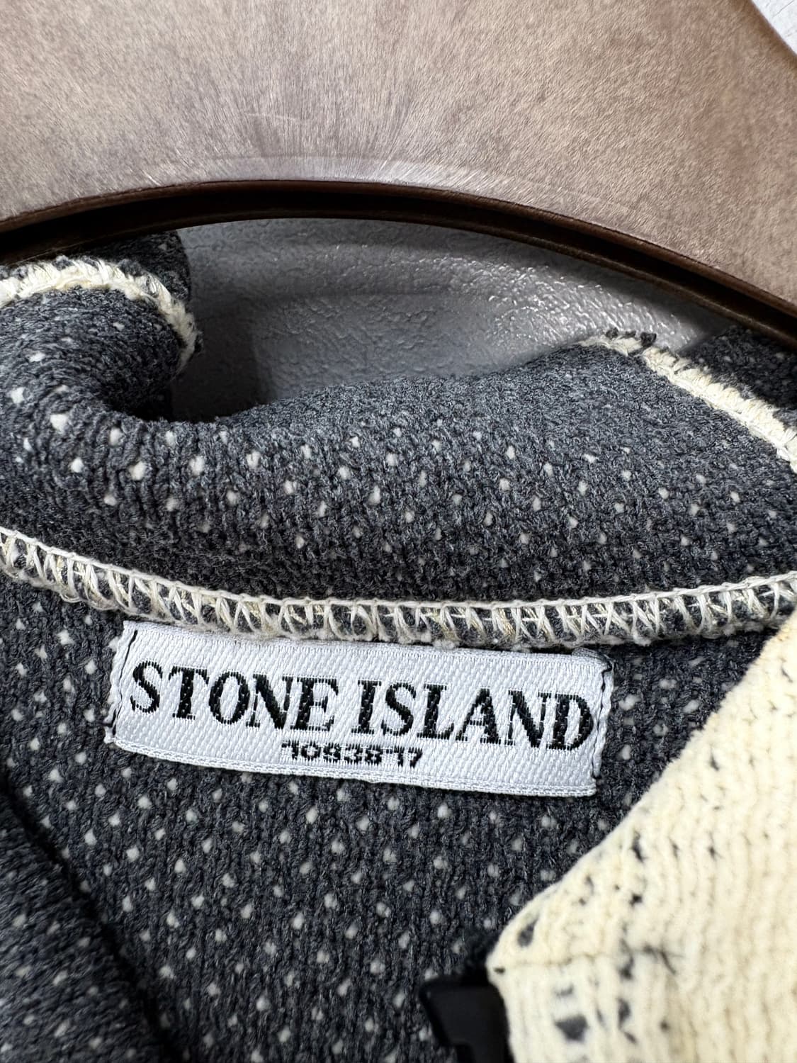 스톤아일랜드 아이보리 니트집업 후드자켓 A3814 상품이미지6