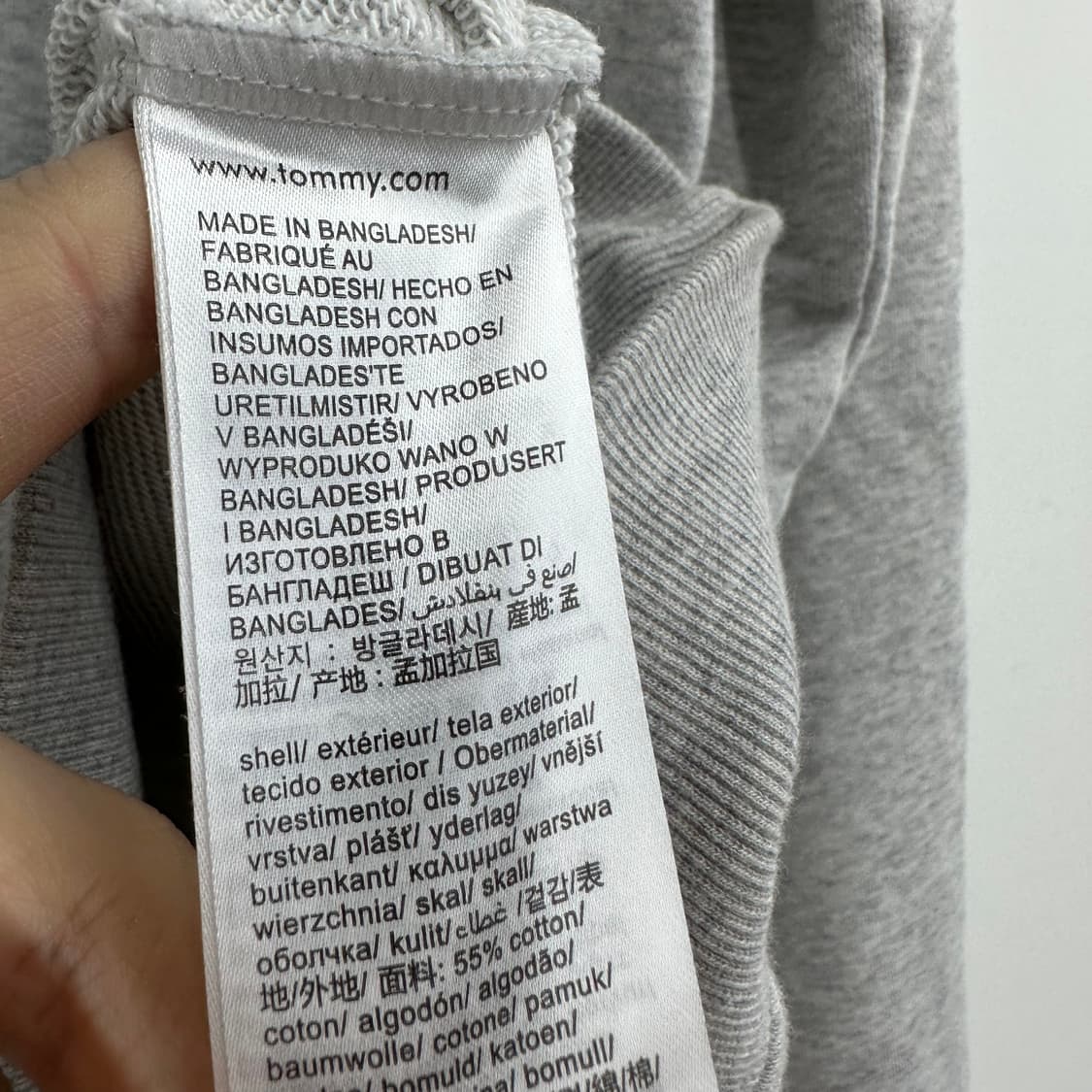 105 타미힐피거 남자 루즈핏 맨투맨 상품이미지4