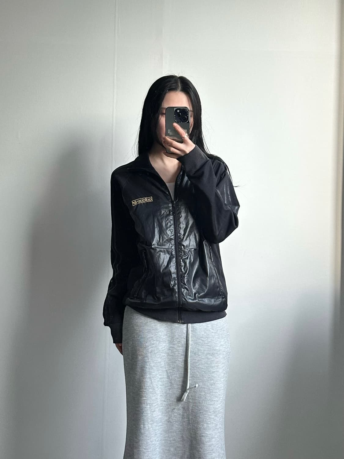 아디다스 파이어버드 골드 나일론 블랙 져지 상품이미지1