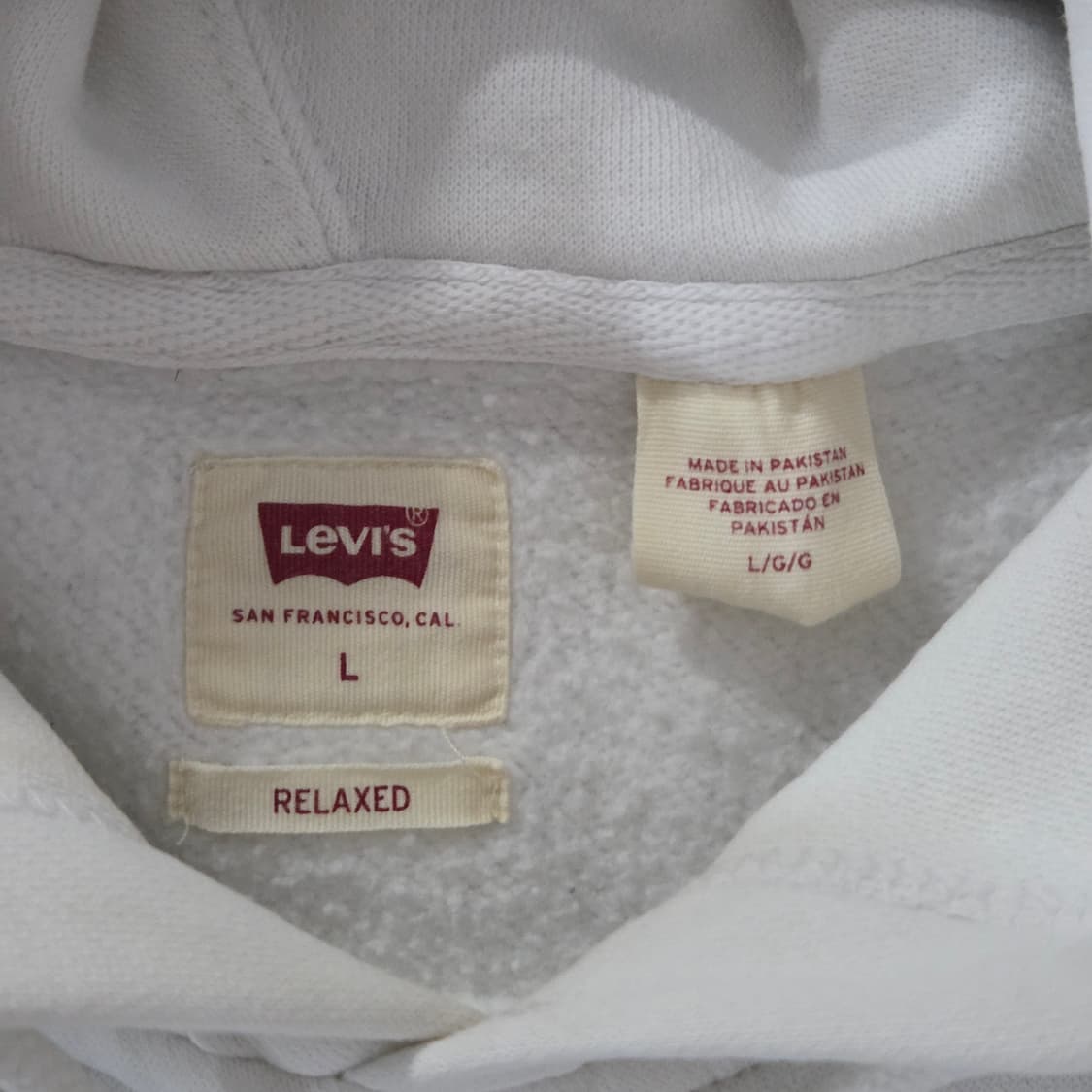 리바이스 프린팅 기모 후드티 L 상품이미지4