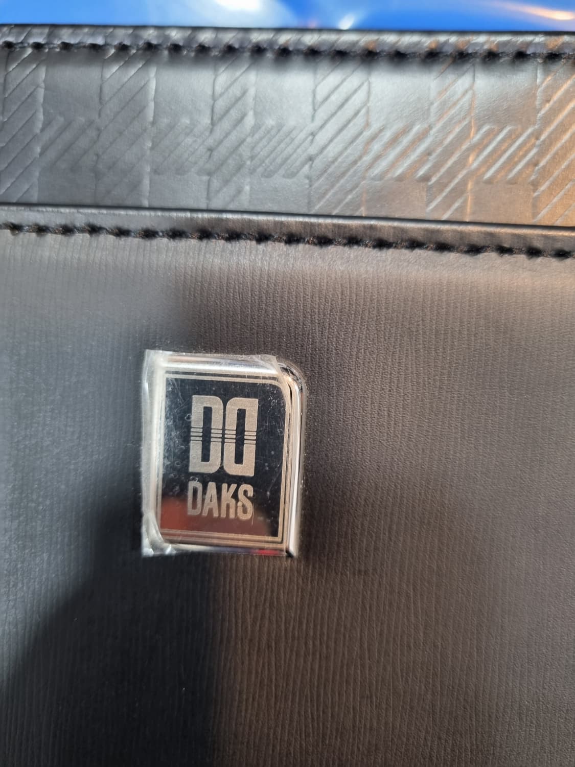 닥스 블랙 소가죽 DD로고 클러치백 상품이미지3