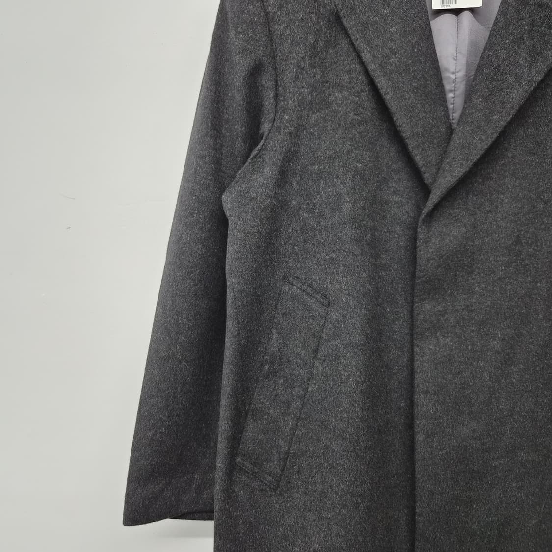  캐시미어 100% 기본 블랙 코트 남녀공용 M 상품이미지2