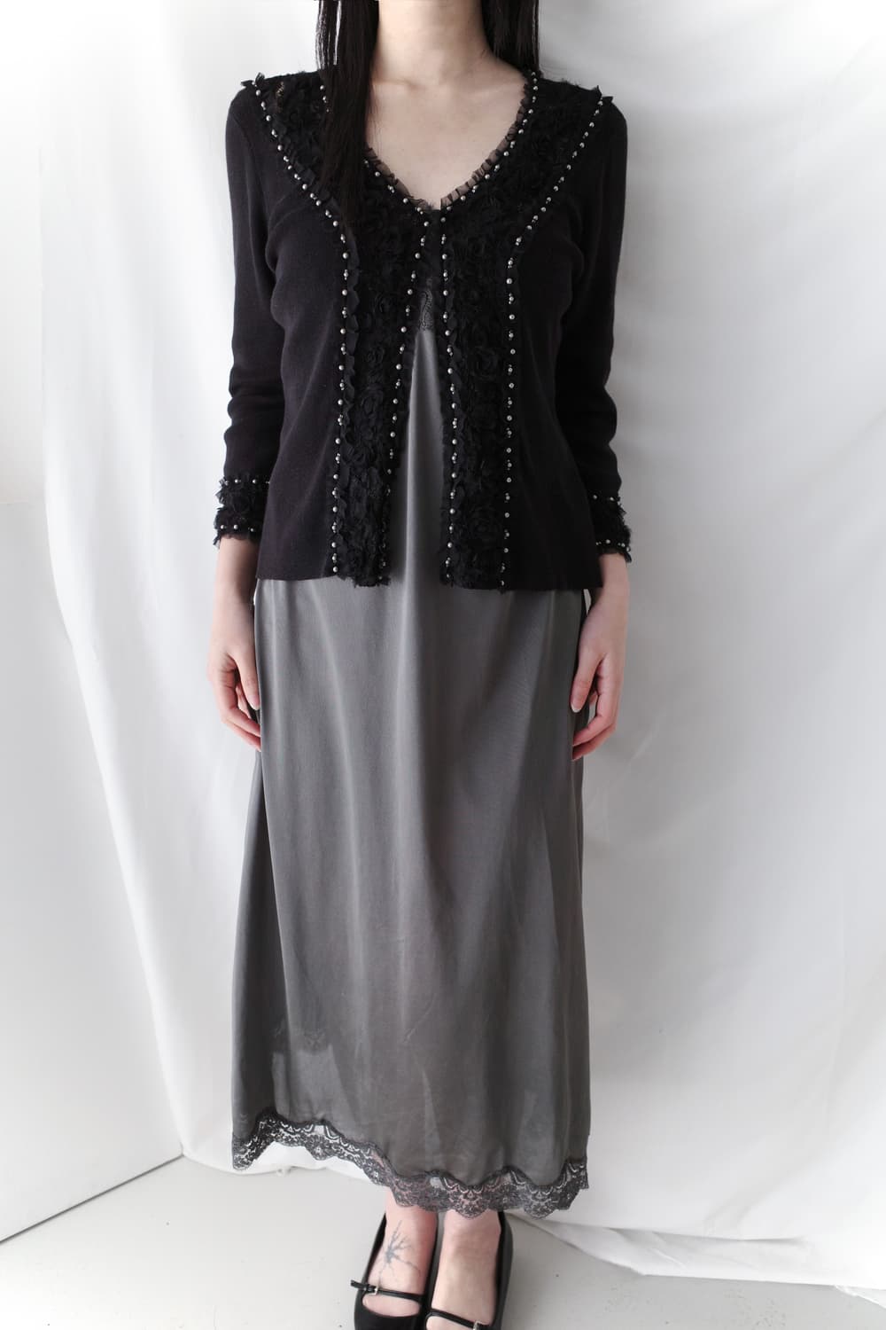 franco ferraro) beads lace cardigun 상품이미지7