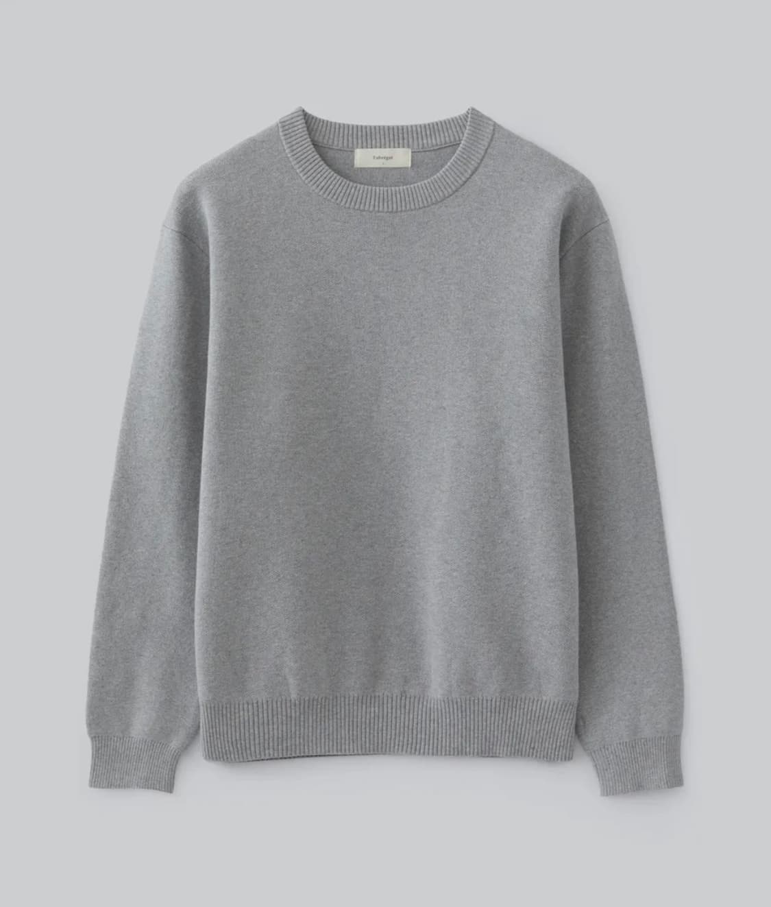 (3) 파브레가 버드아이 라운드 니트 화이트멜란지 상품이미지1