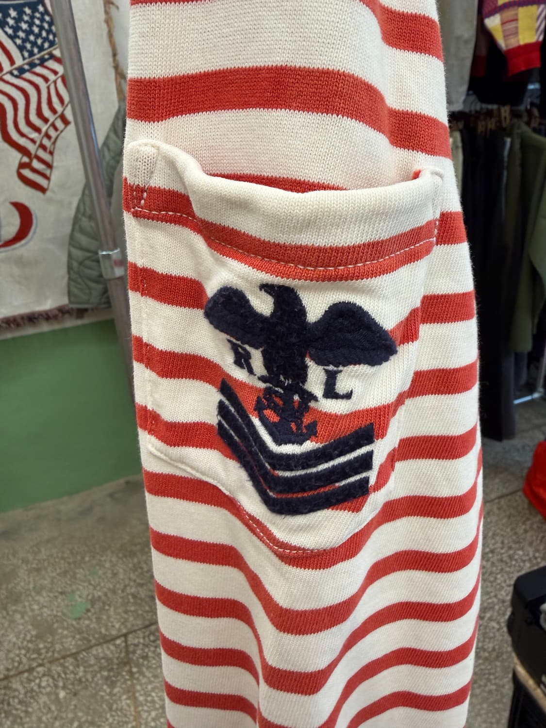 폴로 랄프로렌 스트라이프 보트넥 티셔츠 상품이미지3