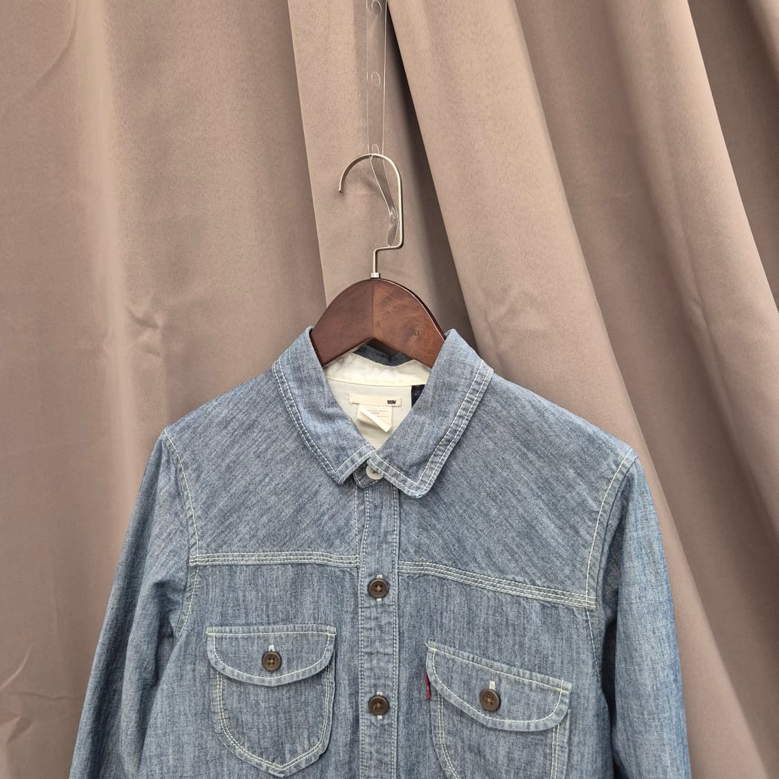 리바이스 데님 셔츠 원피스 S 상품이미지2
