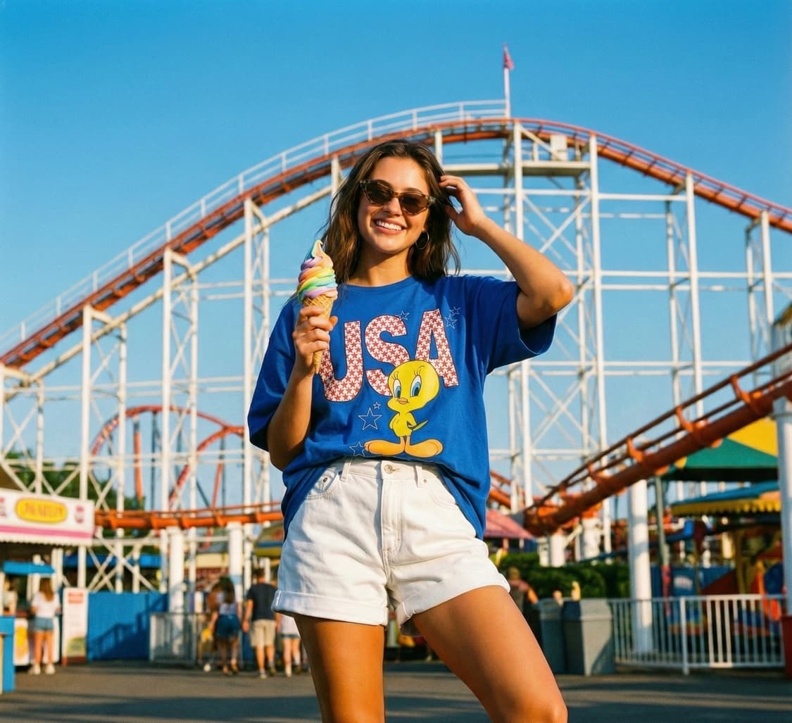 90s 루니툰 정품 트위티 'USA 에디션' - OS 상품이미지7