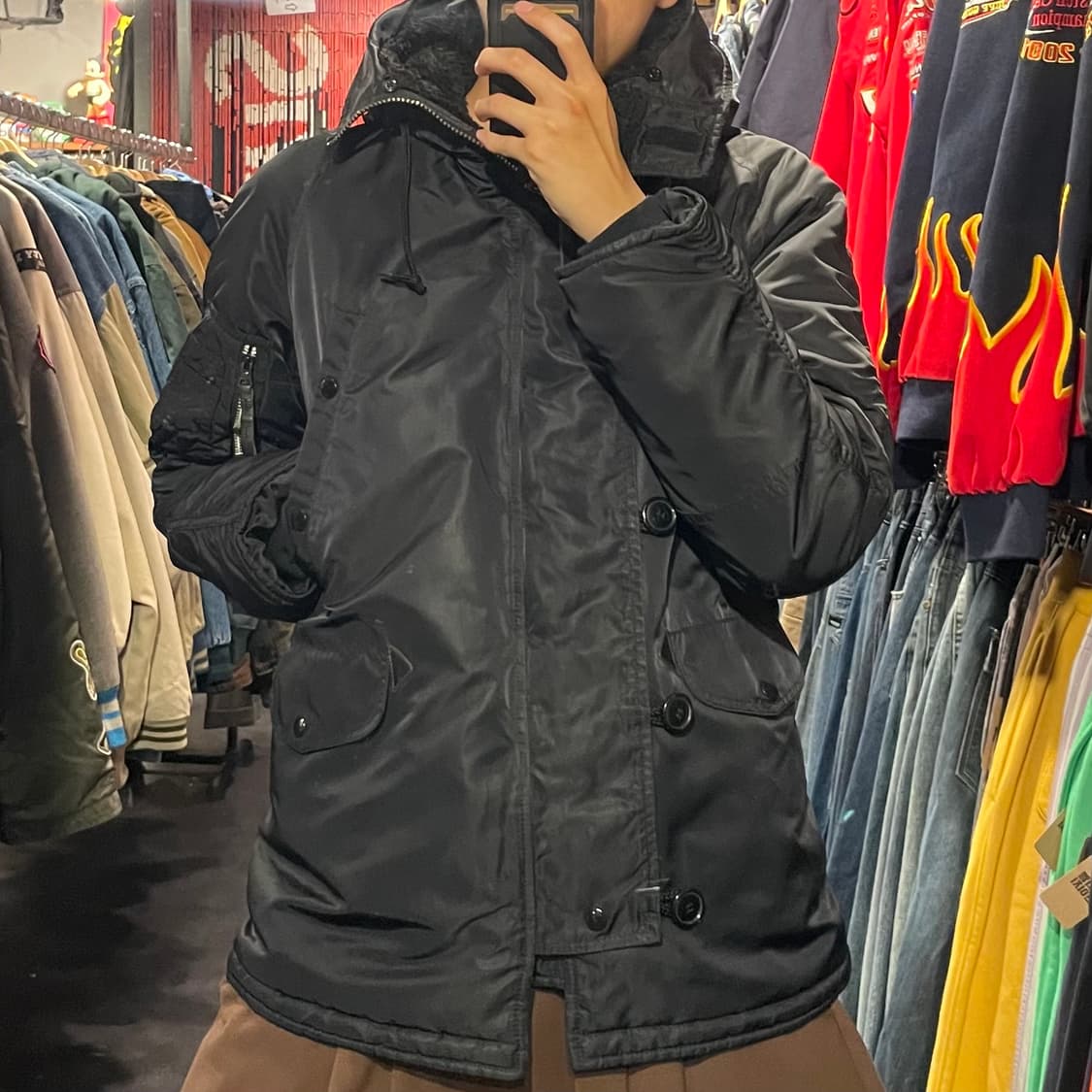 [IM] ALPHA 알파인더스트리 블랙 패딩  상품이미지2