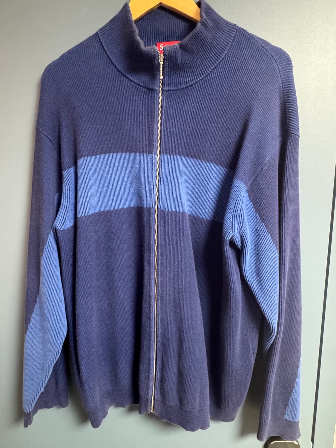 Supreme 2-Tone Ribbed Zip Up Sweater  상품이미지3