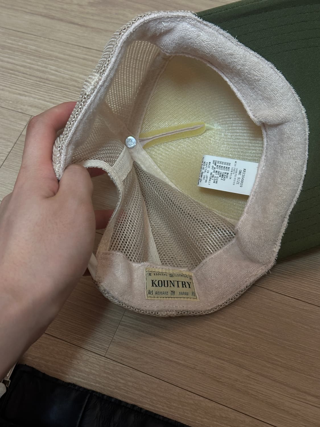 캐피탈 키나리 트러커캡 카키 상품이미지4