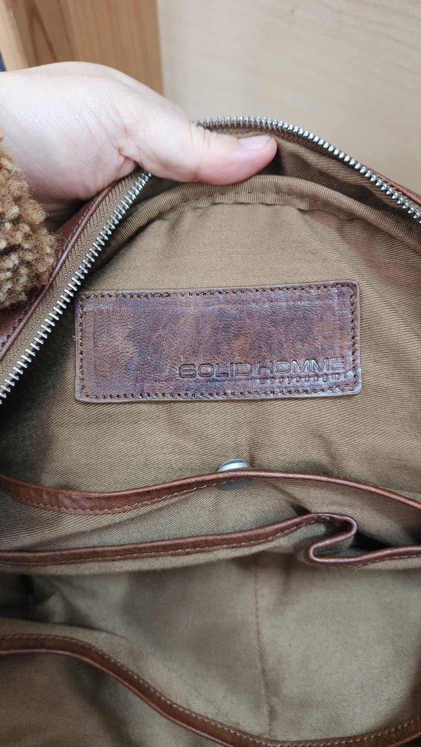 솔리드 옴므 우영미 브라운 가죽 서류가방 상품이미지8